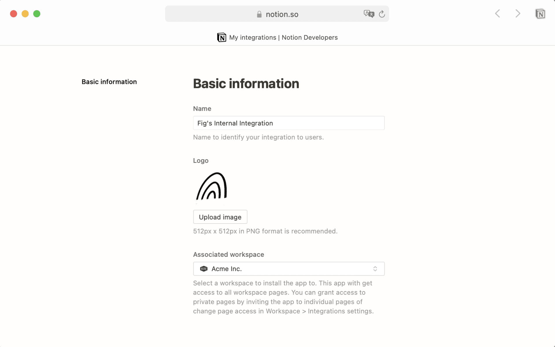 Información sobre la integración
